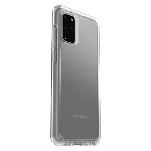 OtterBox Symmetry Series Clear Phone Case for Samsung Galaxy S20 Plus Scratch Resistant Drop Proof Slim Design Raised Beveled Edge Screen Bumper