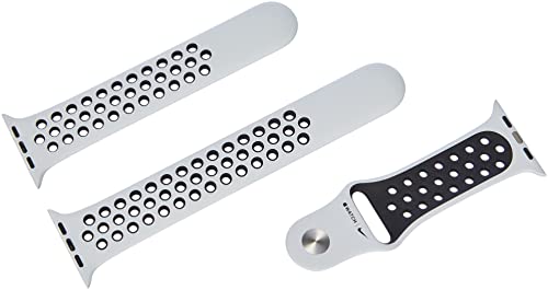 Apple Nike - Band for smart watch - 140-210 mm - black, pure platinum - for Watch (42 mm, 44 mm, 45 mm)