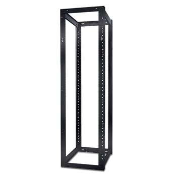 APC NetShelter 4 Post Open Frame Rack - Rack - black - 44U - for P/N: SUA5000RMI5U