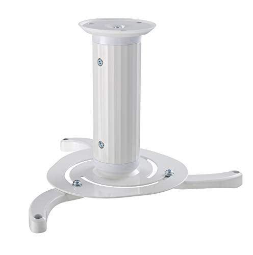 NewStar Universal Projector Ceiling Mount, Height Adjustable (8-15cm) - White - Ceiling mount for projector (Tilt & Swivel) - white