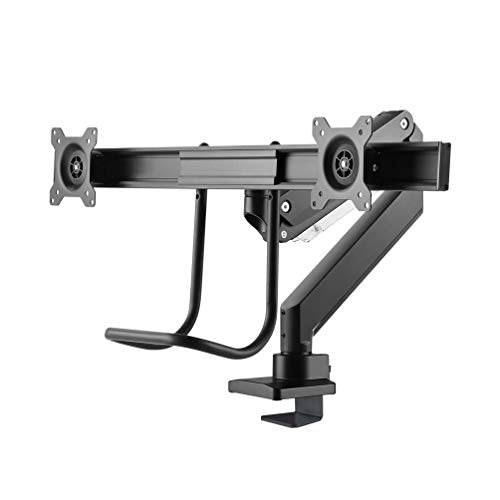 Neomounts by Newstar Select NM-D775DX - Mounting kit - for 2 LCD displays (full-motion) - black - screen size: 10"-32" - clamp mountable, grommet, desk-mountable