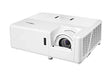 Optoma ZW400 DLP WXGA 3D 4000 ANSI Lumens Desktop Projector 1280 x 800 Resolution HDMI VGA Audio 3.5mm Jack USB A RS232 RJ45 White