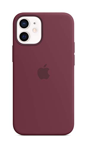 Apple Case with MagSafe - Back cover for mobile phone - silicone - plum - for iPhone 12 mini