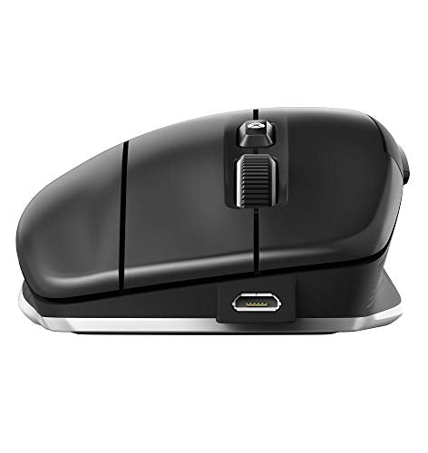 3Dconnexion CadMouse Compact Wireless - Mouse - ergonomic - right-handed - optical - 7 buttons - wireless, wired - Bluetooth, 2.4 GHz - USB wireless receiver