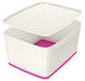 Leitz Mybox Large With Lid Wow White Pink Dd