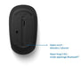 Microsoft Bluetooth Mouse - Mouse - optical - 3 buttons - wireless - Bluetooth 5.0 LE - matte black