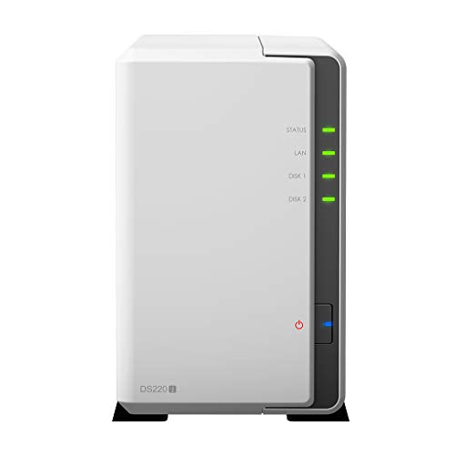 Synology Disk Station DS220j - NAS server - 2 bays - SATA 6Gb/s - RAID 0, 1, JBOD - RAM 512 MB - Gigabit Ethernet - iSCSI support