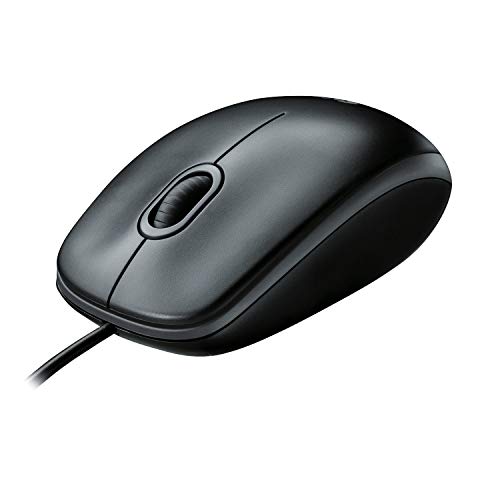 Logitech Wired Mouse Desktop 3-Button Black