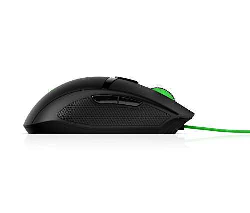 HP Pavilion Gaming 300 - Mouse - right and left-handed - 6 buttons - wired - USB - black - for OMEN Obelisk by HP 875, HP 15, 27, ENVY x360, Pavilion Gaming 15, 690, TG01, Spectre x360