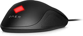 OMEN by HP Vector - Mouse - right-handed - 6 buttons - wired - USB 2.0 - black - for HP 14, 15, 17, ENVY 13, 17, ENVY x360, Pavilion 15, Pavilion Gaming 15, Stream 11