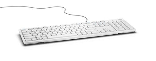 Dell Multimedia Keyboard KB216 UK QWERTY White USB Wired Hot Keys Function