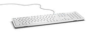 Dell Multimedia Keyboard KB216 UK QWERTY White USB Wired Hot Keys Function