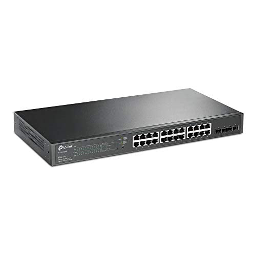 TP-Link JetStream TL-SG2428P - Switch - smart - 24 x 10/100/1000 (PoE+) + 4 x SFP - rack-mountable - PoE+ (250 W)