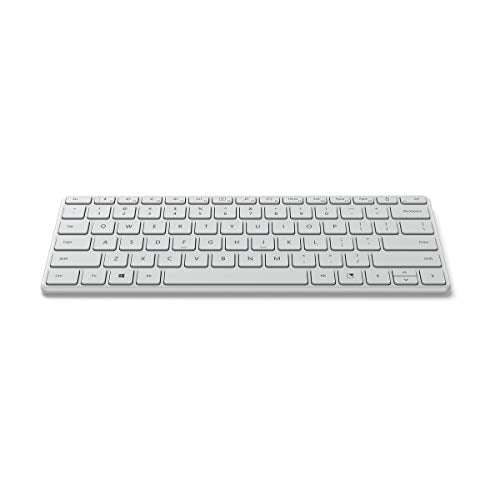 Microsoft Designer Compact - Keyboard - wireless - Bluetooth 5.0 - UK/Irish - Glacier