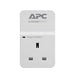 APC SurgeArrest Essential - Surge protector - AC 230 V - output connectors: 1 - United Kingdom - white