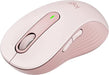 Logitech Signature M650 RF Wireless Bluetooth Optical 5 Buttons 2000 DPI Mouse Rose Pink