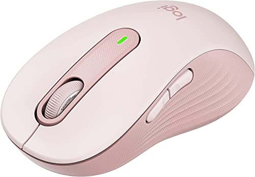 Logitech Signature M650 RF Wireless Bluetooth Optical 5 Buttons 2000 DPI Mouse Rose Pink