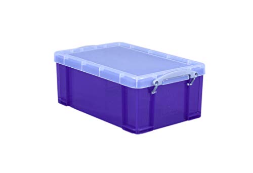 Best Value Really Useful 9 Litre Plastic Storage Box - violet, Standard Packaging