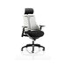 Flex Chair Black Frame With Moonstone White Back With Headrest KC0104