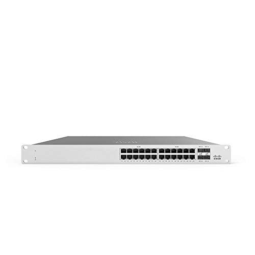 Cisco Meraki Cloud Managed MS125-24 - Switch - Managed - 24 x 10/100/1000 + 4 x 10 Gigabit SFP+ - desktop, wall-mountable