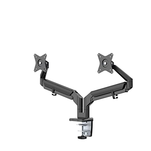 Neomounts by Newstar DS70-810BL2 - Mounting kit (desk mount) - for 2 LCD displays (full-motion adjustable dual arm) - black - screen size: 17"-32" - clamp mountable, grommet