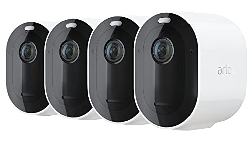 Arlo Pro 4 - Network surveillance camera - outdoor, indoor - weatherproof - colour (Day&Night) - 4 MP - 2560 x 1440 - audio - wireless - Wi-Fi - USB 2.0 - H.264, H.265 - DC 5 V (pack of 4)