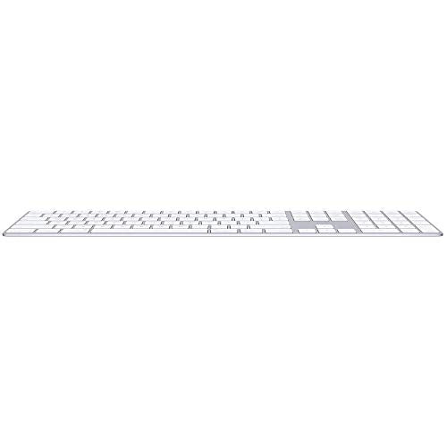 Apple Magic Keyboard with Numeric Keypad - Keyboard - Bluetooth - US International - silver - for 10.2-inch iPad, 10.5-inch iPad Air, 10.9-inch iPad Air, iPad mini 5, iPhone 11, 12, SE, XR