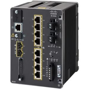 Cisco Catalyst IE3300 Rugged Series - Network Advantage - switch - Managed - 10 x 10/100/1000 (8 PoE+) + 2 x SFP - DIN rail mountable - PoE+ (360 W) - DC power