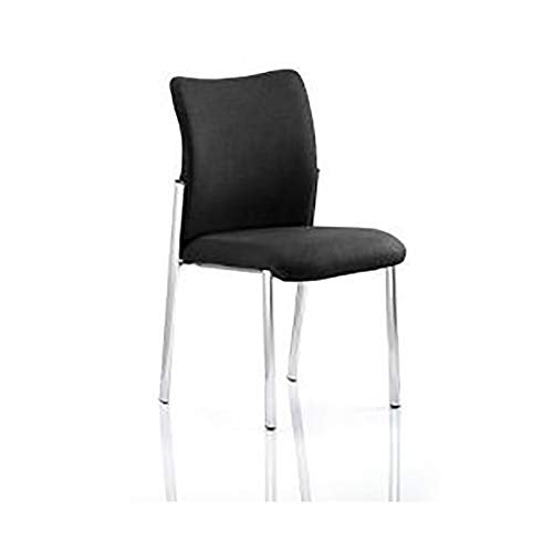 Academy Visitor Chair Black Fabric Back Without Arms BR000004