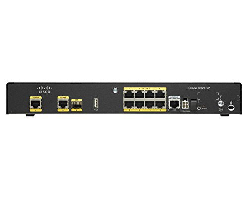 Cisco 892FSP - Router - 8-port switch - GigE - WAN ports: 2