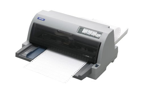 Epson LQ-690, Dot Matrix Printers, Impact dot matrix, 106 columns, 24 Needles, Bidirectional parallel, USB 2.0 Type B, 20,000 Hours, 400 Million Strokes/Wire, 128 kB included, Windows 2000, Windows 7, Windows 8, Windows 98, Windows XP, Epson Status Monitor, Driver and utilities (CD), Main unit, Power cable, Ribbon, Setup guide, Software (CD), User manual (CD), Warranty document, 12 months Carry in