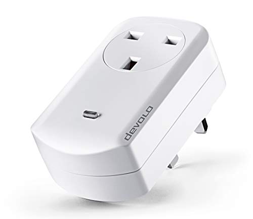 Devolo Home Control Smart Metering Plug White 3000W Time Controlled Activation and Disabling of Connected Devices