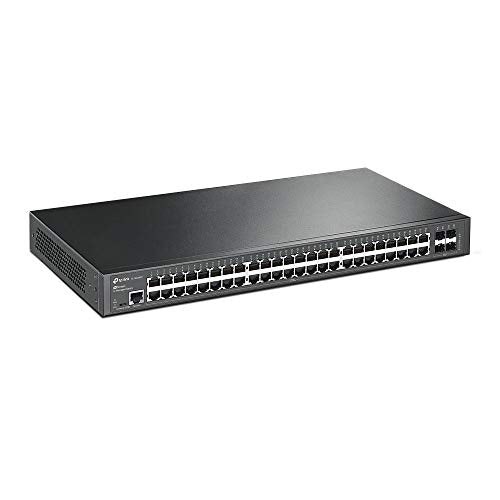 TP-Link JetStream T2600G-52TS - Switch - Managed - 48 x 10/100/1000 + 4 x Gigabit SFP - rack-mountable