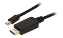 2-Power - DisplayPort cable - Mini DisplayPort (P) to DisplayPort (P) - 2 m