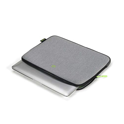 DICOTA Skin FLOW - Notebook sleeve - 13" - 14.1" - grey, green