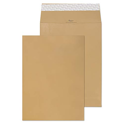 Best Value Blake Premium Avant Garde 406 x 305 x 30 mm 140 gsm Heavyweight Extra Strong Peel & Seal Gusset Pocket Envelopes (AG0070) Cream Manilla - Pack of 100