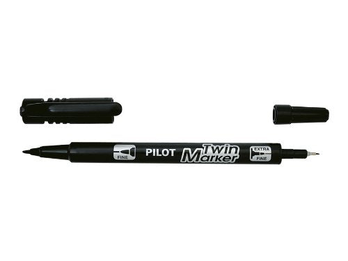 Pilot Begreen Twin Marker Extra Fine/Fine Black Pk10