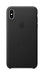 Apple - Back cover for mobile phone - leather - black - for iPhone XS Max