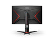 AOC Gaming C27G2ZU/BK - LED monitor - curved - 27" - 1920 x 1080 Full HD (1080p) @ 240 Hz - VA - 300 cd/m - 3000:1 - 0.5 ms - 2xHDMI, DisplayPort - speakers - black, red
