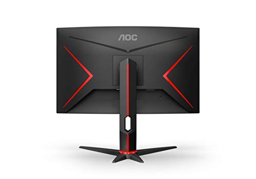 AOC Gaming C27G2ZU/BK - LED monitor - curved - 27" - 1920 x 1080 Full HD (1080p) @ 240 Hz - VA - 300 cd/m - 3000:1 - 0.5 ms - 2xHDMI, DisplayPort - speakers - black, red