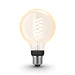 Philips Hue White - LED filament light bulb - shape: G93 - E27 - 7 W (equivalent 40 W) - class A+ - soft white light - 2100 K