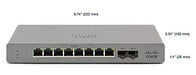 Cisco Meraki Go GS110-8P - Switch - Managed - 8 x 10/100/1000 (PoE+) + 2 x SFP (mini-GBIC) (uplink) - desktop, wall-mountable - PoE+ (67 W)