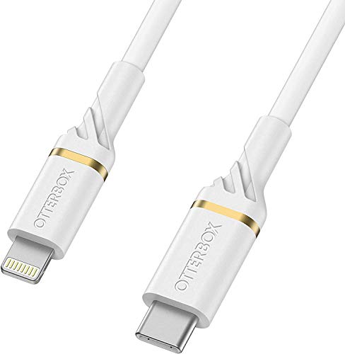 OtterBox Standard - Lightning cable - Lightning male to USB-C male - 1 m - cloud dust white - USB Power Delivery (60W) - for Apple iPad/iPhone/iPod (Lightning)