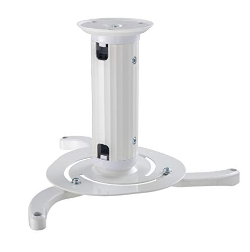 NewStar Universal Projector Ceiling Mount, Height Adjustable (8-15cm) - White - Ceiling mount for projector (Tilt & Swivel) - white