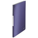 Best Value Leitz A4 Display Book, 20 Pockets, 40 Sheet Capacity, Transparent Pockets, Titan Blue, Style Range, 39580069