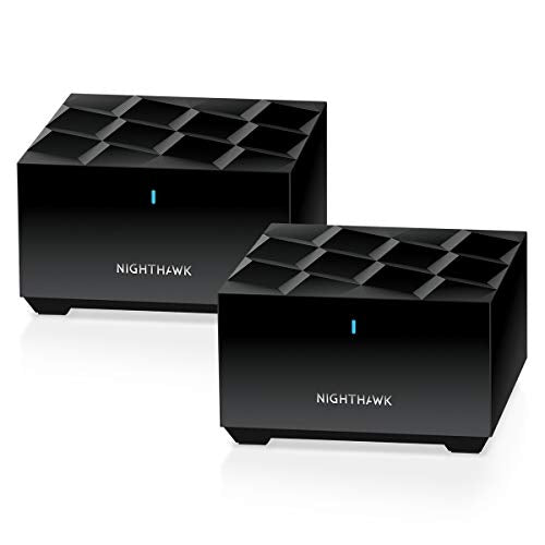 NETGEAR Nighthawk MK62 - Wi-Fi system (router, extender) - up to 3,000 sq.ft - mesh - GigE - 802.11a/b/g/n/ac/ax - Dual Band