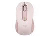 Logitech Signature M650 RF Wireless Bluetooth Optical 5 Buttons 2000 DPI Mouse Rose Pink