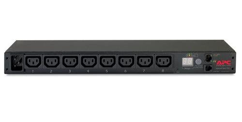 APC Metered Rack PDU AP7821B - Power distribution unit (rack-mountable) - AC 100-240 V - Ethernet 10/100 - input: IEC 60320 C20 - output connectors: 8 (IEC 60320 C13) - 1U - 2.5 m - for P/N: SCL400RMJ1U, SCL500RMI1UC, SCL500RMI1UNC, SMTL1000RMI2UC, SMTL750RMI2UC, SMX750C
