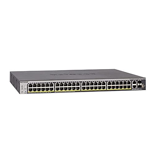 ProSAFE S3300 52X 48-Port Smart Gigabit Stackable Managed Switch (With 2x 10-GbE SFP+ Fiber & 2x 10-GbE Copper)
