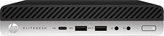 HP EliteDesk 705 G4 - Mini desktop - Ryzen 3 Pro 2200GE / 3.2 GHz - RAM 8 GB - SSD 256 GB - NVMe - Radeon Vega 8 - GigE - WLAN: 802.11a/b/g/n/ac, Bluetooth 5.0 - Win 10 Pro 64-bit - monitor: none - keyboard: UK